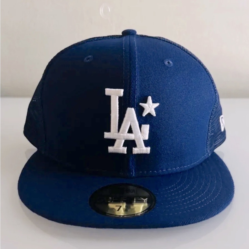 Dodgers All Star Game Hat 7 5/8 3/4 Hawaiian World Series Blue Ohtani